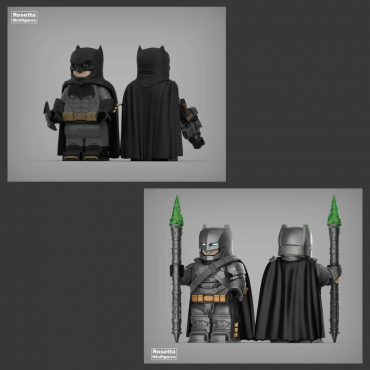 BVS Batman Light & Heavy Armor Set