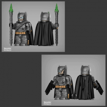 BVS Batman Set- Heavy-armored & Battle Damaged