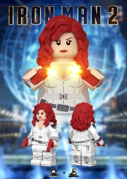 Black Widow white suit