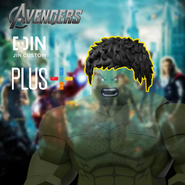 PLUS banner black hair pack