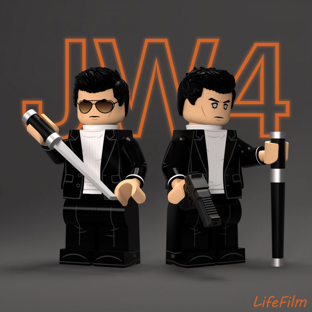 John wick lego online minifigure