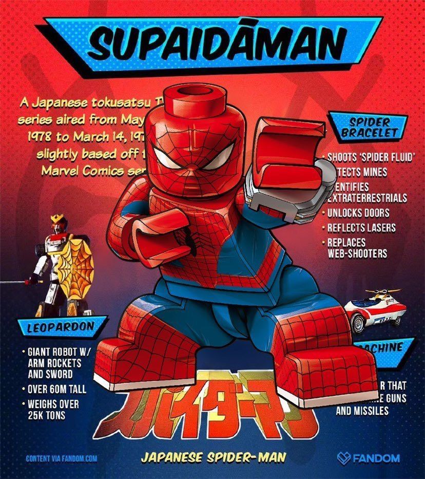 東映蜘蛛人 TOEI Spider-Man - Tier One Bricks